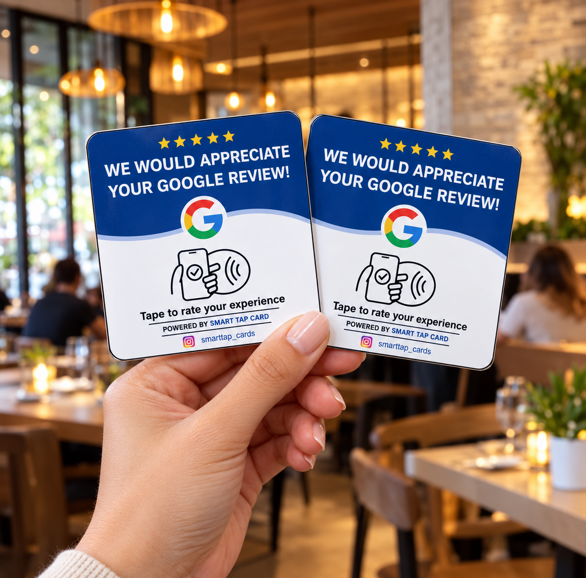 {Bundle 5 Tags} NFC Tag for Google Review (English)