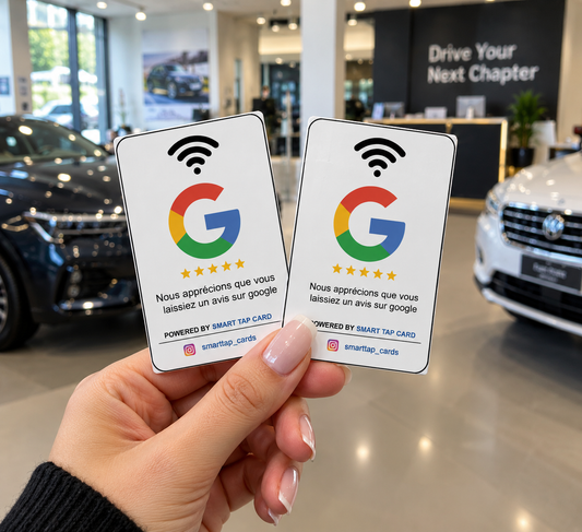 {Bundle 5 Tags} NFC Tag for Google Review (Français)
