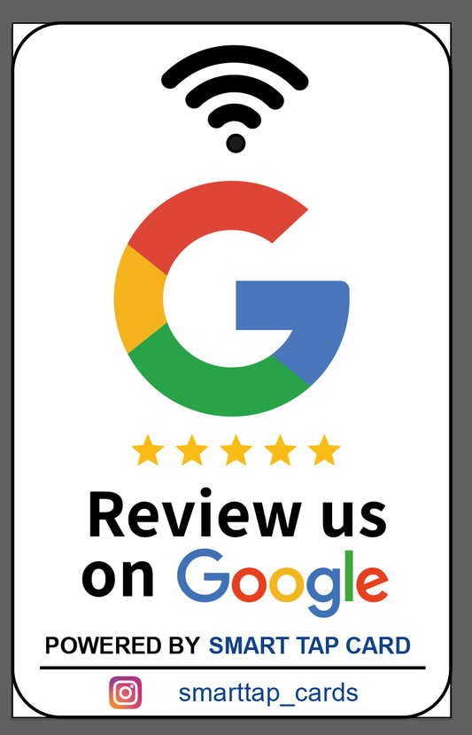 {Bundle 5 Tags } NFC Tag for Google Review (English)